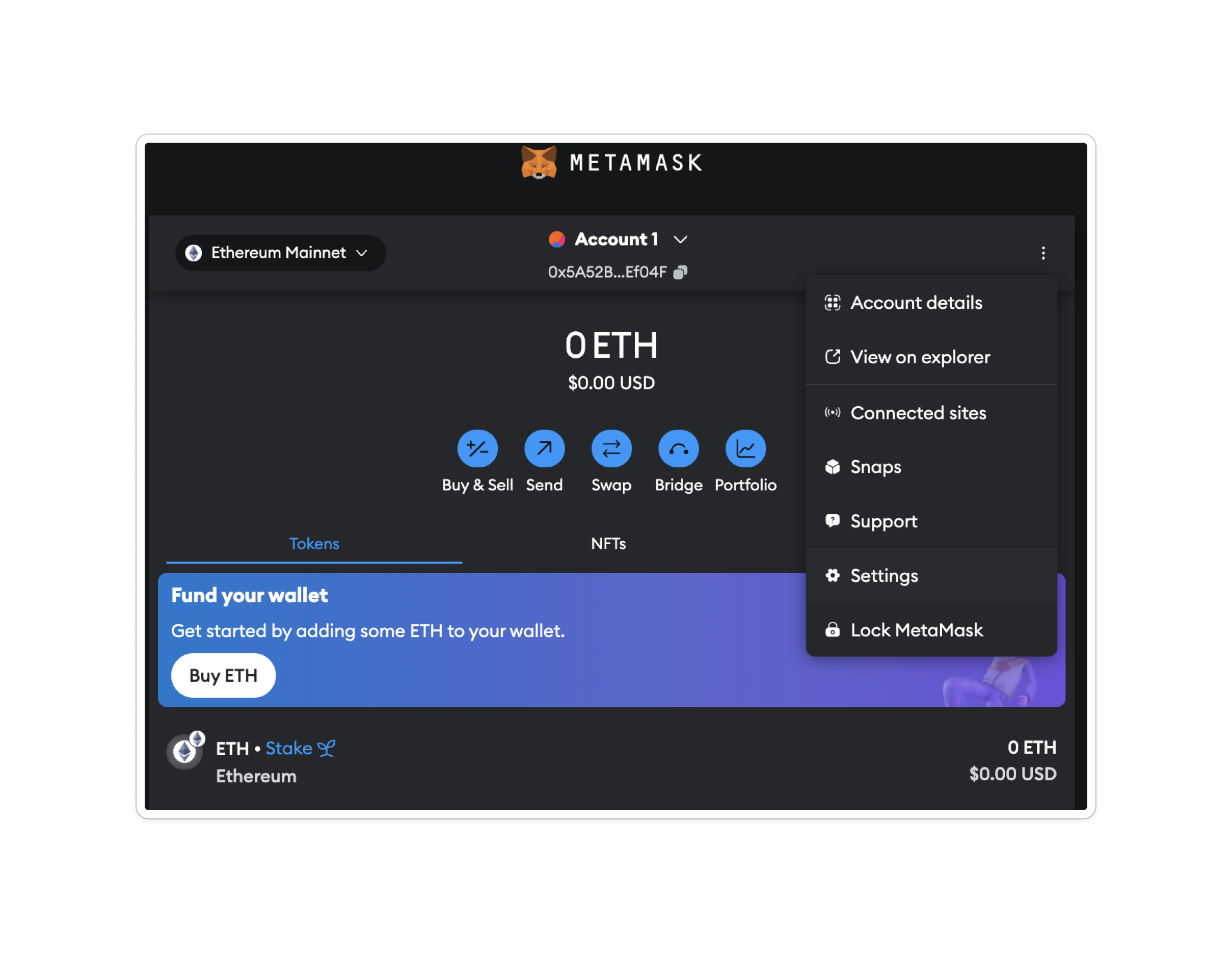 metamask on chrome webstore page